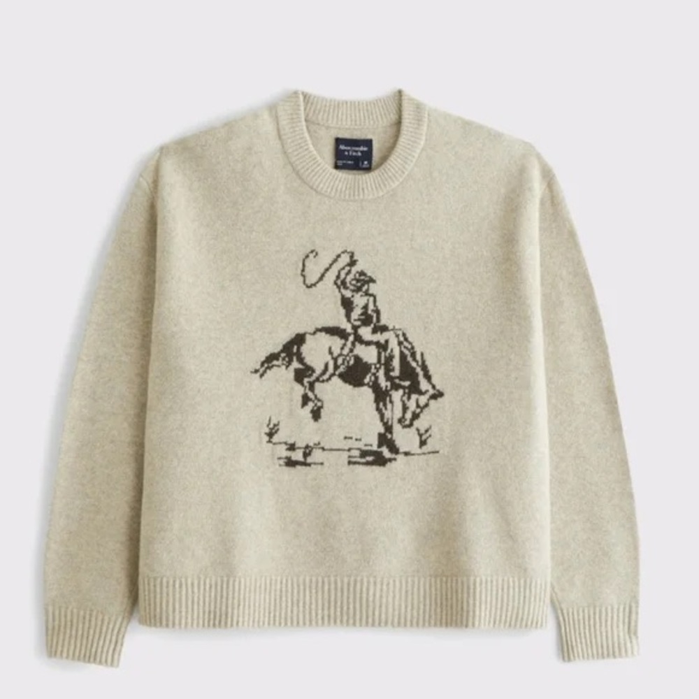 Abercrombie Sweater with Cowboy 🤠